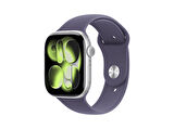 APPLE Watch Series 11 GPS 46mm Silver Aluminium Case with Purple Fog Sport Band - M/L   MEVA4TU/A