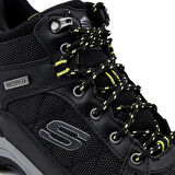 Skechers Selmen Mens Memory Foam Waterproof Leather Outdoor Boot Black Hafızalı Taban Su Geçirmez Hakiki Deri Erkek Bot Siyah 