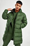 Nike Storm Fit Primaloft Filled Full Zip Khaki Parka Erkek Uzun Mont Parka Haki Yeşil