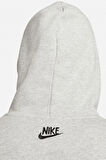 Nike Sportswear Men's Grey Hoodie Erkek Kapüşonlu Sweatshirt Gri