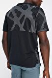 Nike Dri Fit Run Division Rise 365 Graphic Short Sleeve Reflectörlü Siyah Koşu Tişörtü