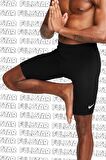 Nike Yoga Dri Fit Soft Tight Shorts Esnek Yumuşak Yapılı Cepli Siyah Tayt Şort