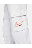 Nike Sportswear Style Essential Utility Kargo Cepli Erkek Eşofman Altı Beyaz