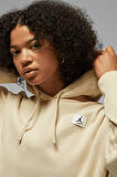 Nike Jordan Flight Fleece Oversize Hoodie Kadın Kapüşonlu Oversize Sweatshirt Bej