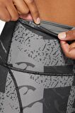 Nike Epic Fast Leggings Graphic 7/8 Baskılı Çok Cepli Toparlayıcı Tayt Siyah