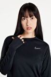 Nike Dri Fit Swoosh Run Pacer Midlayer Kadın Sweatshirt Siyah