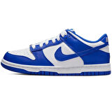 Nike Dunk Low GS Leather Unisex Sneaker Hakiki Deri Beyaz Mavi Günlük Spor Ayakkabı