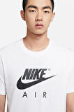 Nike Air Sportswear Men's Tee Kısa Erkek Pamuklu Tişört Beyaz