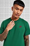 Nike Sportswear Cotton Unisex Tee Green %100 Pamuk Koyu Yeşil Erkek Tişört