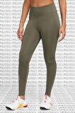 Nike One Therma Fit Leggings Tight Fit GRX Khaki Toparlayıcı Termal Tayt Haki Kahverengi