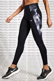 Nike One icon Clash Mid Rise Leggings 2 Cepli Toparlayıcı Siyah Tayt