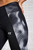 Nike One icon Clash Mid Rise Leggings 2 Cepli Toparlayıcı Siyah Tayt