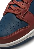 Nike Dunk Low Leather Unisex Sneaker Hakiki Deri Siyah Spor Lacivert Spor Ayakkabı