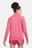 Nike Air Women's Running Mid Layer 1/4 Zip 1/4 Fermuar Pembe Koşu Üstü