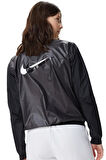 Nike Swoosh Run Jacket Kadın Koşu Ceketi Siyah