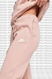 Nike Sportswear Essential Fleece Şardonlu Kalın Kadın Rose Eşofman Altı 