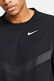 Nike Running Run Division Rise 365 Flash Black Reflektörlü Erkek Koşu Sweatshirt Siyah