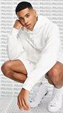 Nike Air White Unisex Loose Fit Hoodie Rahat Kalıp Kapüşonlu Beyaz Sweatshirt