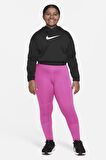 Nike Pro Genç Çocuk Kız Taytı Büyük Beden Pembe