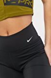 Nike One High Rise 7 inch Tight Shorts Yüksek Belli 2 Cepli Kadın Biker Tayt Şort Siyah