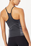 Nike Dri Fit ADV Aura Women's Slim Fit Training Tank Top Kadın Spor Atlet Siyah Gri