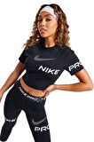 Nike Pro Dri-Fit Cropped Graphic Sleeve Kadın Siyah Tişört