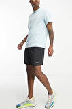 Nike Running Dri Fit 2 in1 Challenger 7" Short Erkek Dokuma Taytlı Koşu Şortu Siyah
