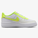 Nike Air Force 1 LV8 Snekaers White Volt Unisex Hakiki Deri Günlük Spor Ayakkabı Beyaz Volt