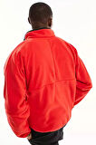 Nike Club Fleece Half Zip Sweatshirt Red Yarım Fermuarlı Kapüşonlu Oversize Polar Sweatshirt Kırmızı
