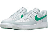 Nike Air Force 1 '07 Unisex Leather Hakiki Deri Sneaker Erkek Ayakkabı Beyaz Yeşil Swoosh