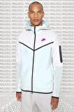 Nike Sportswear Tech Fleece Full Zip Hoodie Fermuarlı Kapüşonlu Sweatshirt Mavi