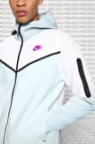 Nike Sportswear Tech Fleece Full Zip Hoodie Fermuarlı Kapüşonlu Sweatshirt Mavi