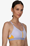 Nike Training Indy Dri Fit Light Support Bra Jungle Kadın Spor Sütyen Lila-Sarı