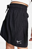 Nike Air Woven Mini Skirt in Black Kadın Dokuma Spor Etek Siyah
