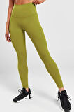 Nike Dri Fit Zenvy Gentle Support High Waisted 7/8 Leggings Kadın Yüksek Bel İç Cepli Spor Tayt Yosun Yeşili