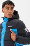 Timberland Oa Puffer Kapüşonlu Erkek Mont Siyah Mavi