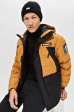 Timberland Oa Puffer Kapüşonlu Erkek Mont Sarı