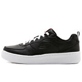 Skechers Sport Court 92-Illustrious Leather Memory Foam Womens Sneaker Hakiki Deri Hafızalı Taban Kadın Günlük Spor Ayakkabı Siyah