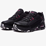 Skechers Uno Trail - Cool Trek Go Water Repellent Womens Leather Walking Shoes Hakiki Deri Kadın Yürüyüş Ayakkabısı Siyah