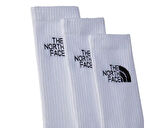 The North Face Multi Sport Cush Crew Sock 3P Çorap (3 Çift) NF0A882HFN41 Beyaz