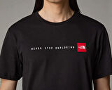 The North Face M Ss Never Stop Exploring Tee Erkek Outdoor Tişörtü NF0A87NSJK31 Siyah