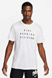 Nike Dri Fit Running Division Men's Tee Erkek Koşu Antrenman Tişörtü Beyaz