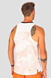 Nike Dri Fit Trail Solar Chase Running Reflektörlü Tank Erkek Antreman Koşu Atleti Beyaz