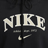 Nike Sportswear Phoenix Oversized Pollover Hoodie Kadın Kapüşonlu Sweatshirt Siyah
