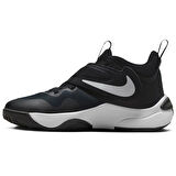 Nike Team Hustle D 11 Unisex Basketball Shoes Lastik Bağcıklı Cırtlı Basketbol Ayakkabısı Siyah