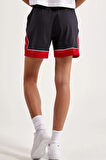 Nike Jordan Sport Diamond Loose Fit Shorts Kadın Geniş Kalıp Şort Siyah Kırmızı