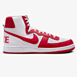 Nike Terminatör High Sneaker White Red Lethar Hakiki Deri Erkek Günlük Spor Ayakkabı Beyaz Kırmızı