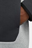 Nike Sportswear Tech Fleece Full Zip Hoodie Fermuarlı Kapüşonlu Sweatshirt Siyah Gri