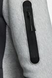 Nike Sportswear Tech Fleece Full Zip Hoodie Fermuarlı Kapüşonlu Sweatshirt Siyah Gri