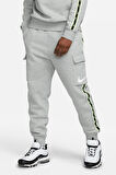 Nike Sportswear Repeat Standart Fit Kesim Şardonlu Kargo Cepli Erkek Eşofman Altı Gri